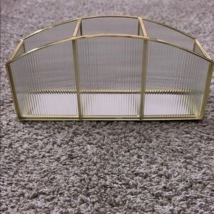 Gold and Glass Organizer